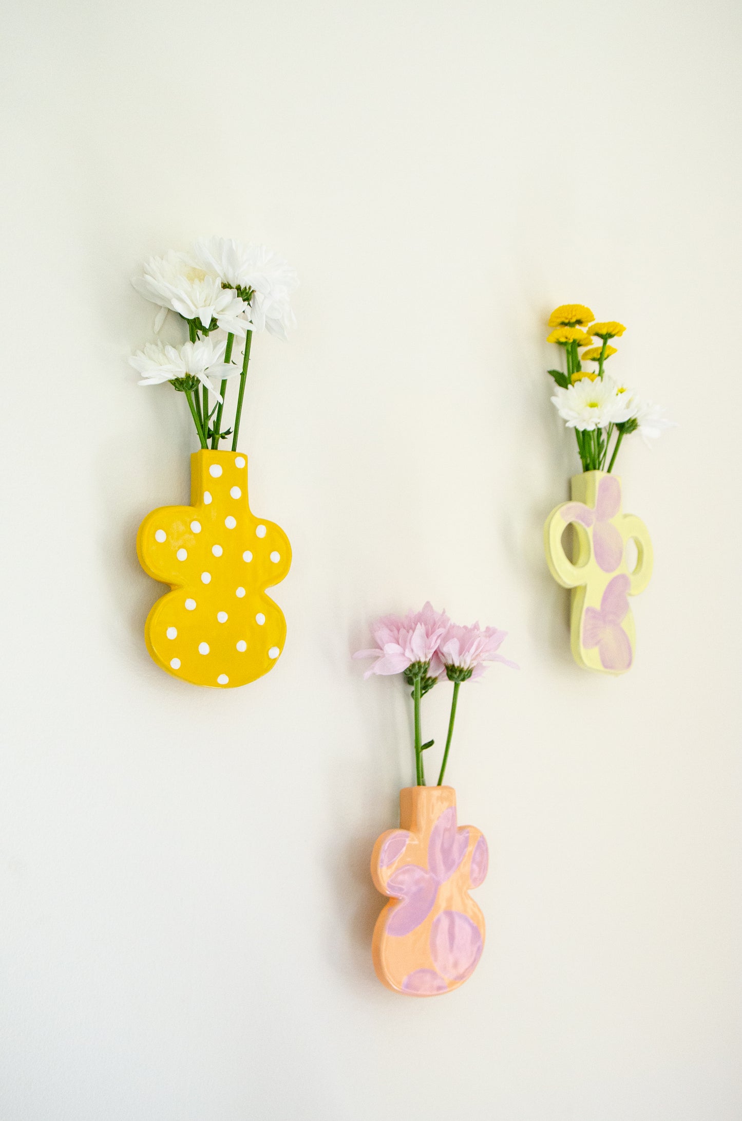 Wall Vase Dots Dandelion