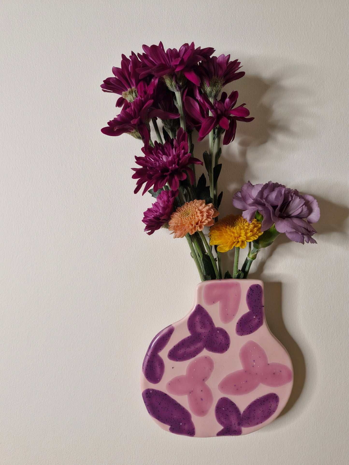 Wall Vase Blush Berry