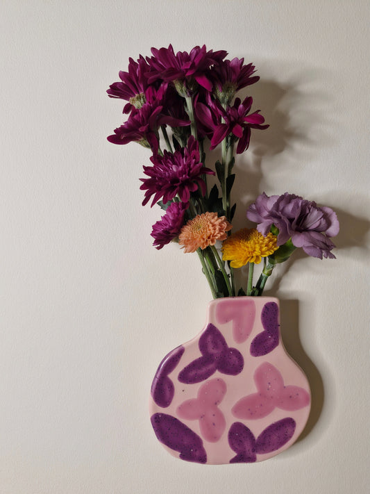 Wall Vase Blush Berry
