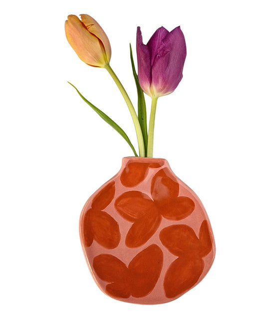 Wall Vase Flamingo Blush