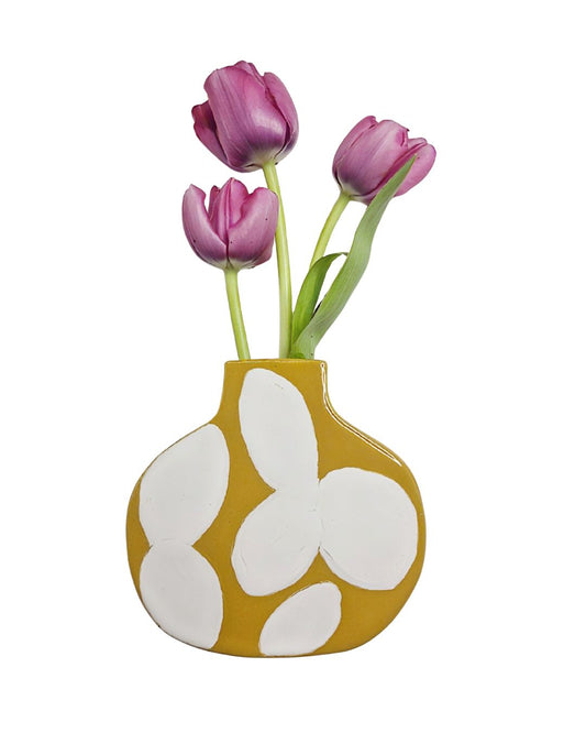 Wall Vase Golden Daisy