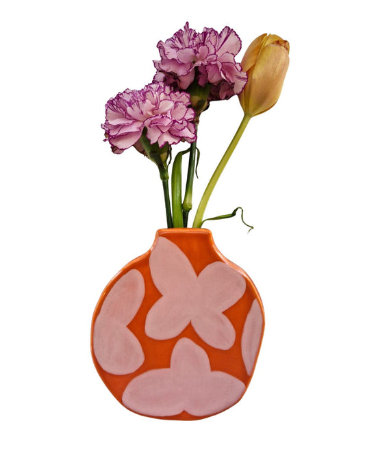 Wall Vase Orange Blush
